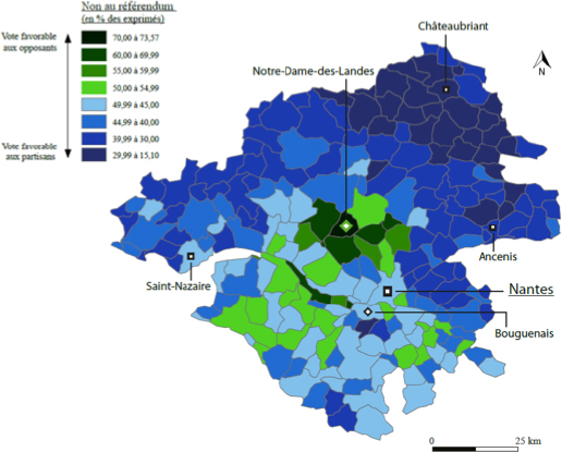 Les résultats du référendum de Notre-Dame-des-Landes