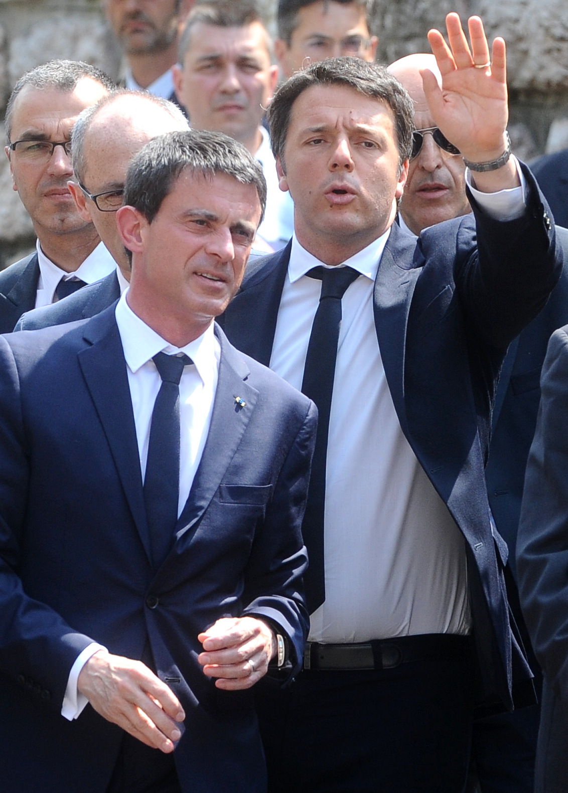 Matteo Renzi et Manuel Valls