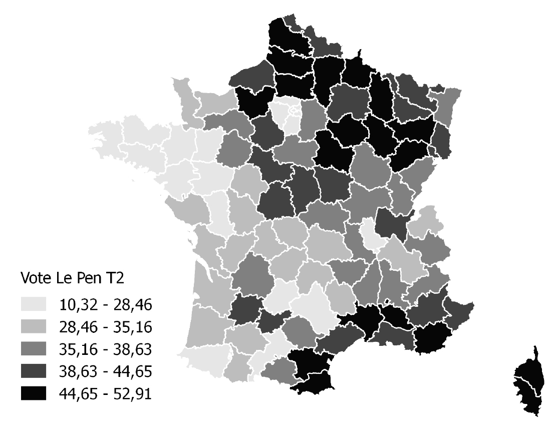 Le vote Le Pen au second tour de l'élection présidentielle de 2017