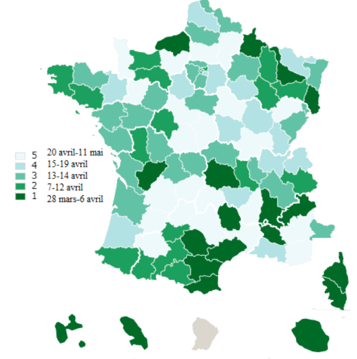 Covid-19 premier bilan de l’épidémie carte 1