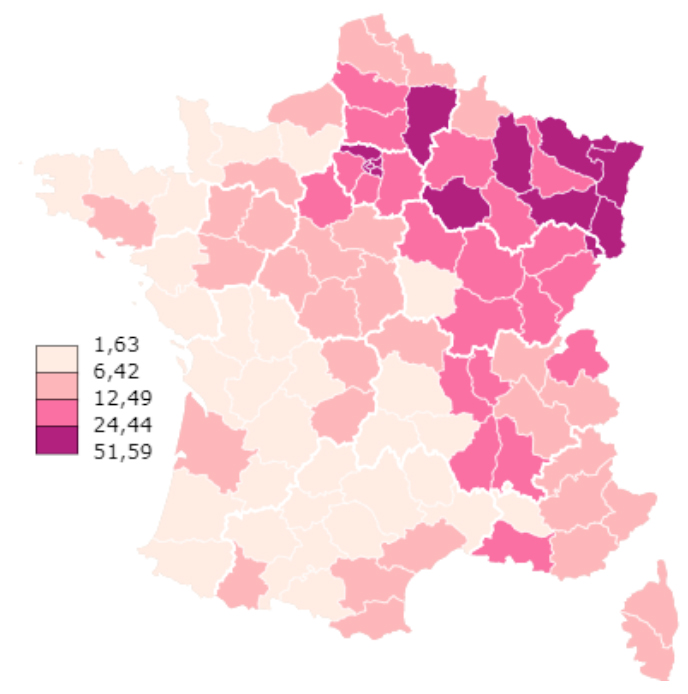 Covid-19 premier bilan de l’épidémie carte France 2