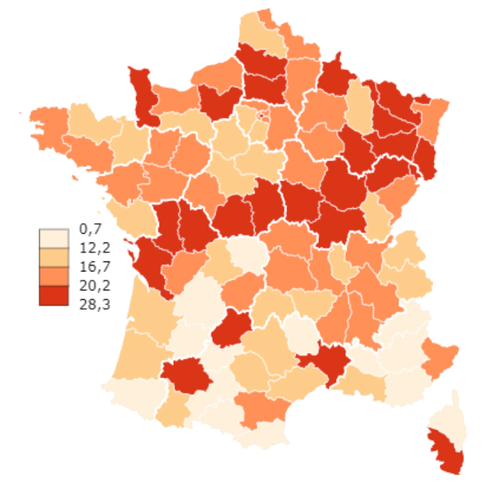 Covid-19 premier bilan de l’épidémie carte France 3