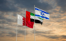 Drapeaux Israël, Bahreïn, UAE