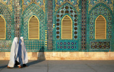 Mosquée Bleue à Mazar-i-Sharif en Afghanistan