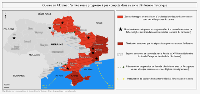 Guerre en Ukraine : l’armée russe progresse à pas comptés dans sa zone d’influence historique