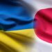 Drapeaux ukrainien et japonais