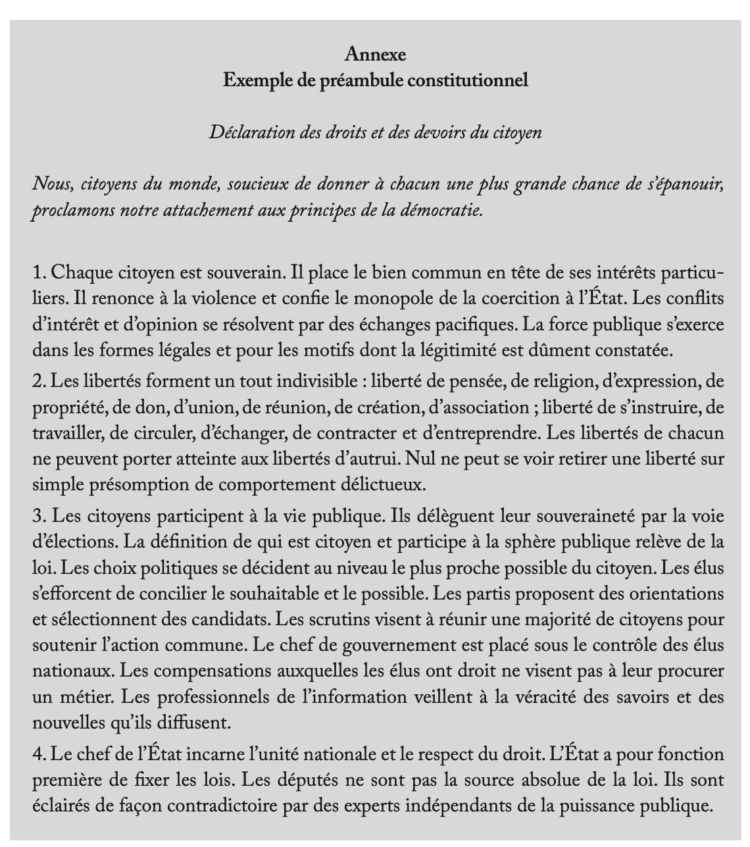 Réinitialiser la démocratie