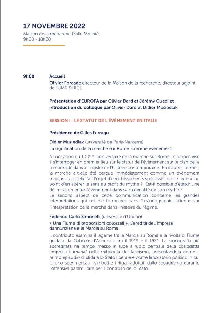 Signification et portée de la marche sur Rome : Europe, Amérique latine