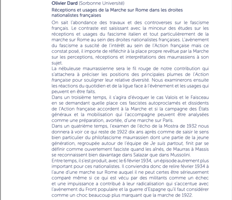 Signification et portée de la marche sur Rome : Europe, Amérique latine