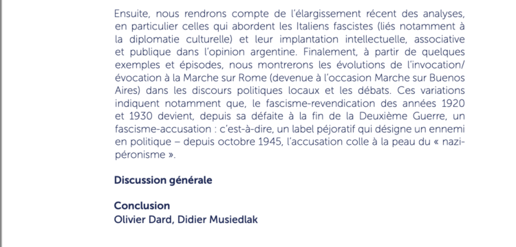 Signification et portée de la marche sur Rome : Europe, Amérique latine