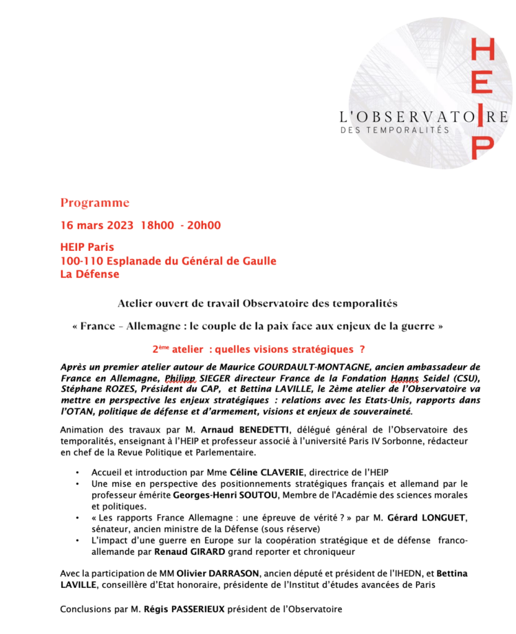 HEIP – Observatoire des temporalités