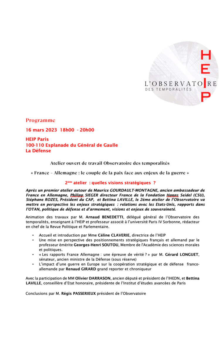 HEIP – Observatoire des temporalités