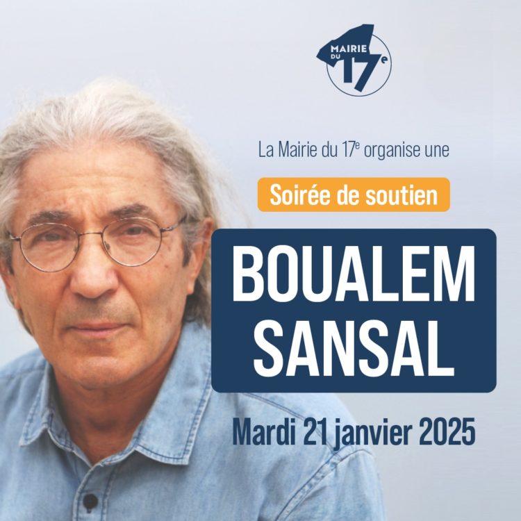 Soirée de soutien à Boualem Sansal