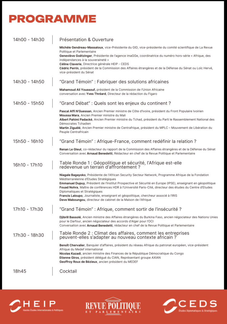 Colloque « Afrique, des indépendances à la souveraineté »