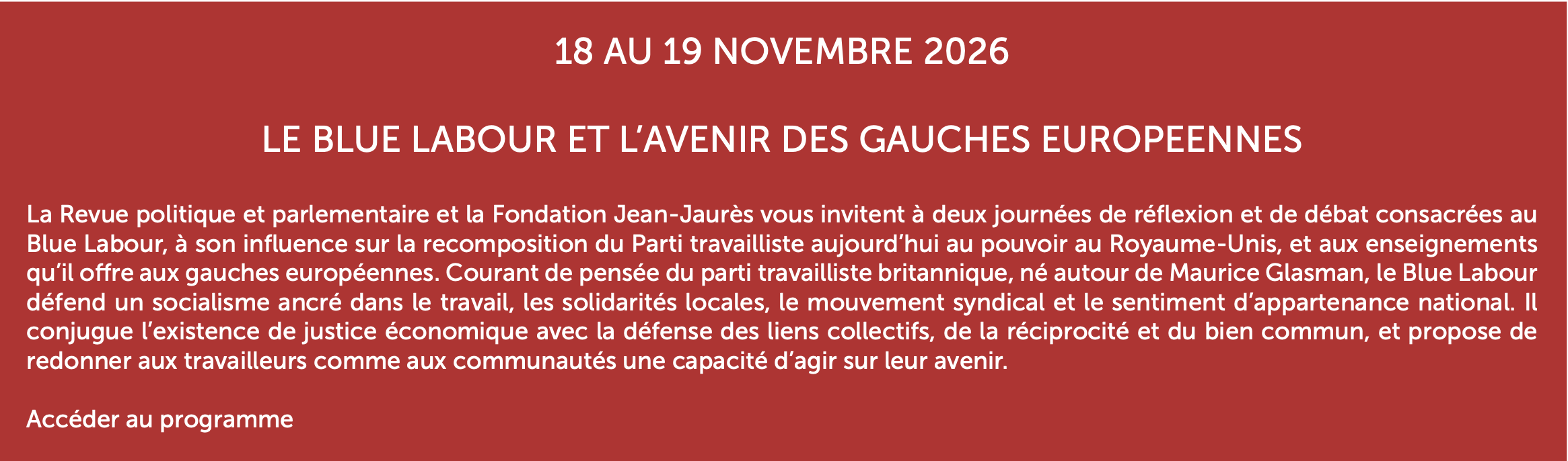 Annonce Blue Labour